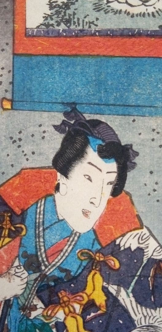 浮世絵、其姿紫の写繪五十三、三代歌川豊国画(国貞)