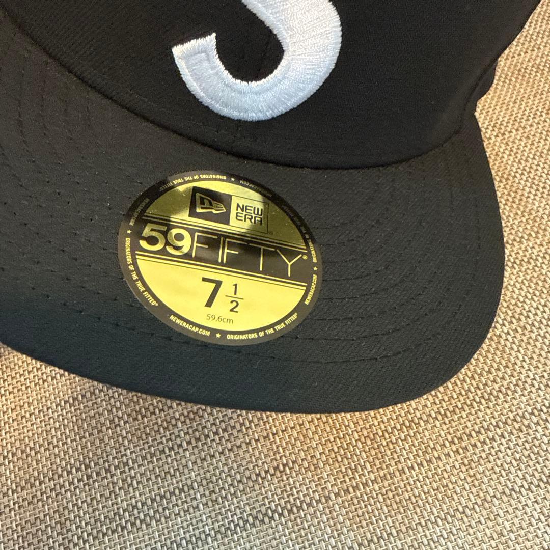 帽子 supreme Gold Cross S Logo NewEra 7 1/2