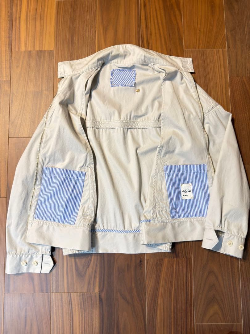 45rpm 薄ギャバのキャップショルダースウィングトップ