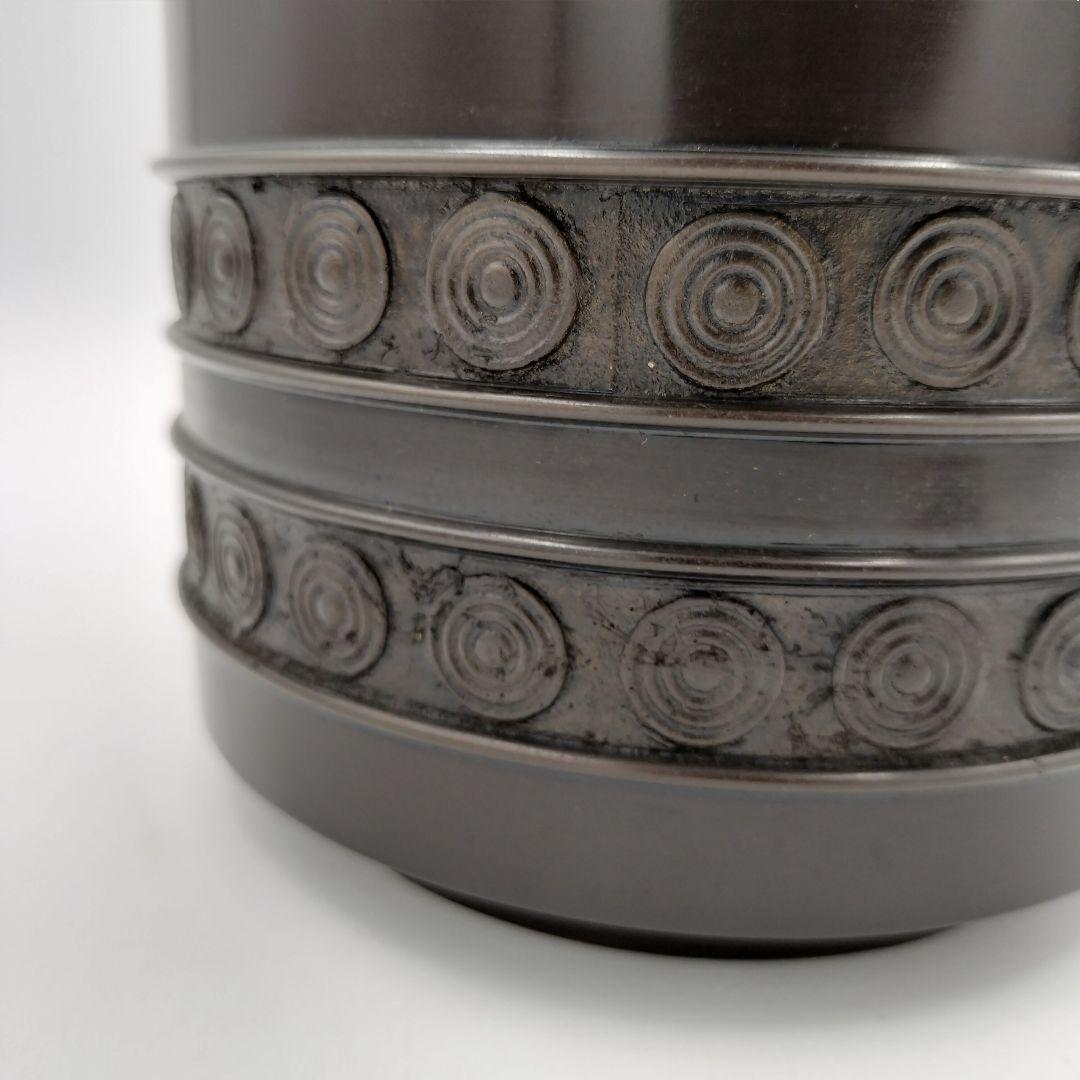 850 擂茶 累座 唐銅皆具 金谷浄雲　茶道 水指 杓立 蓋置 建水　古物