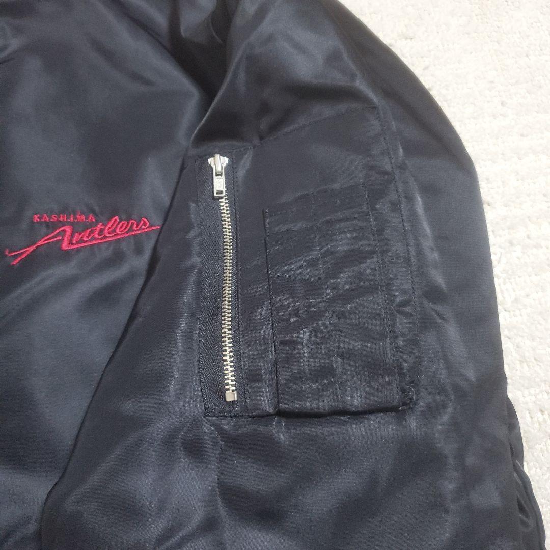 【超希少】鹿島アントラーズ　リバーシブルMA-1ジャケット　L～XL相当