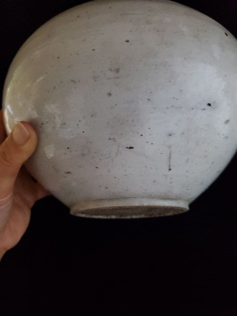 【李朝特集出品】李朝青華白磁壺- 李朝19世紀