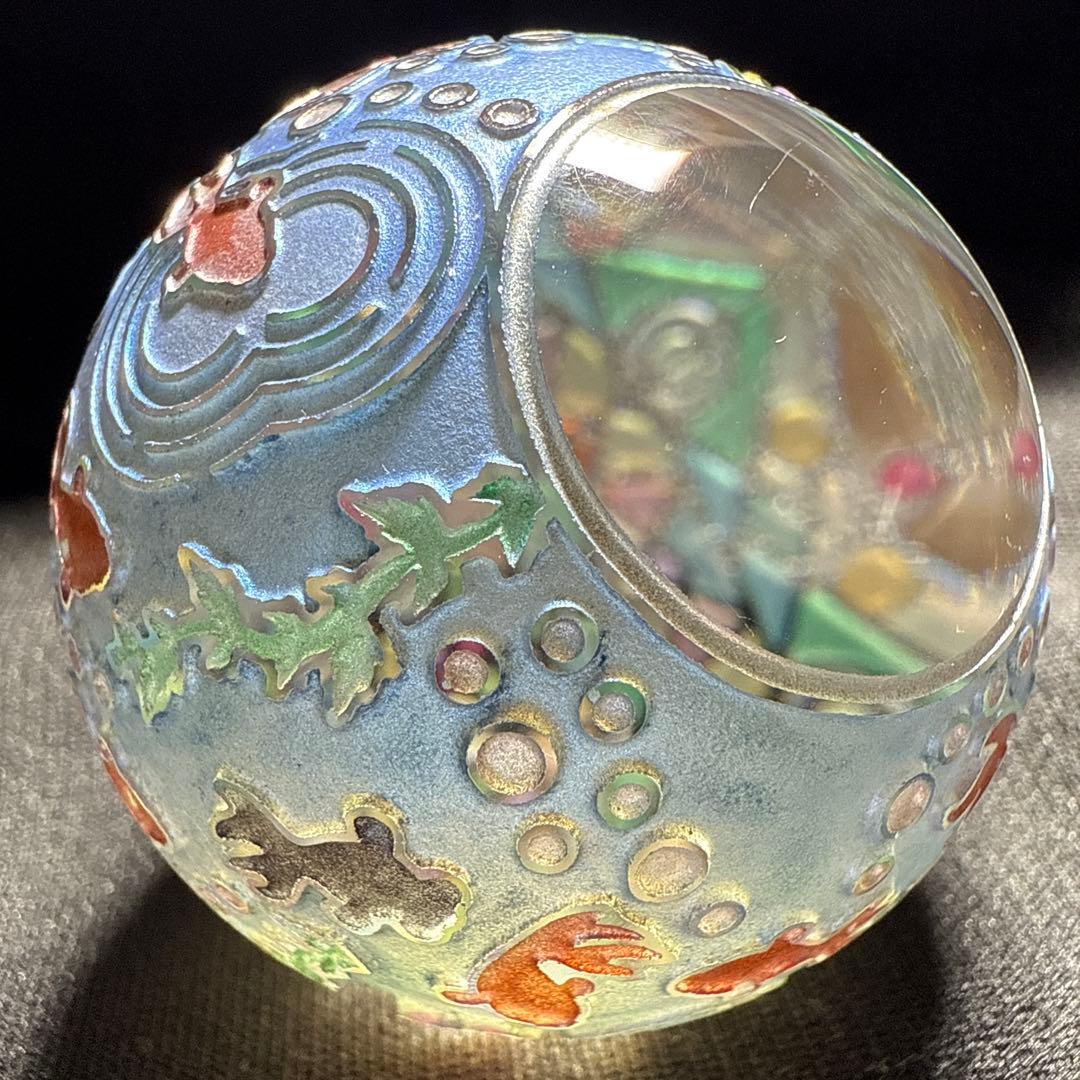 定榮政隆 じょうえい まさたか 万華鏡 金魚 サンドブラスト ガラスマーブル