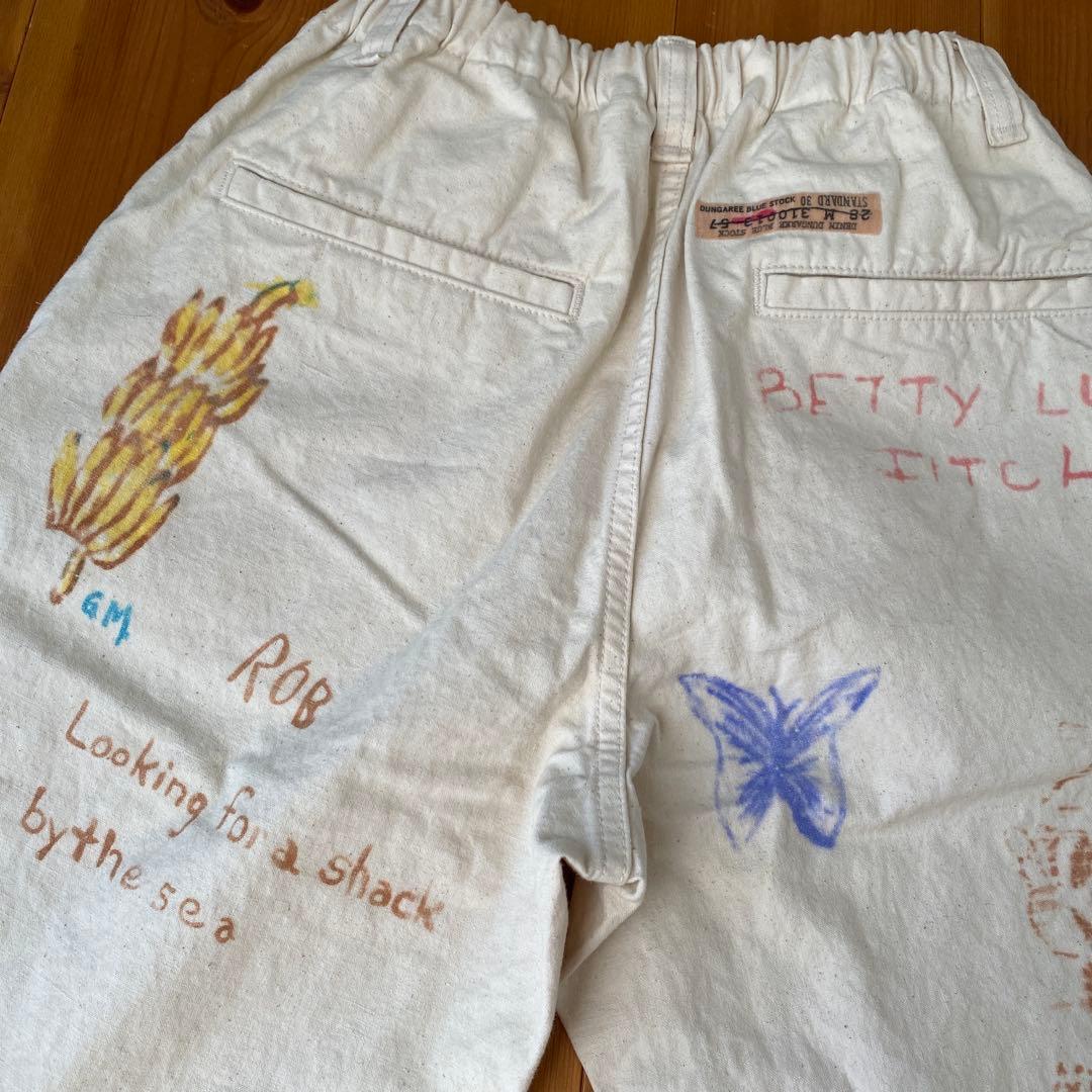 【新品】 デニムアンドダンガリー 落書き ペインターパンツ チノパン レア 希少
