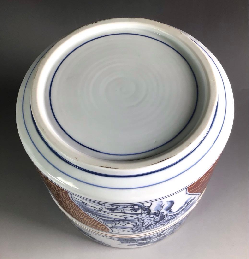 Ｒ２６２　皆具　『西尾瑞豊造』『染付金欄手皆具』　共箱　茶道具