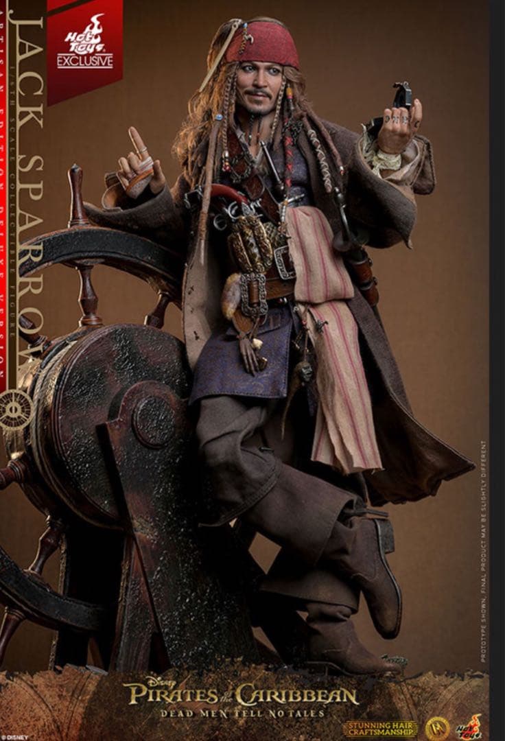 DXアルチザン　パイレーツオブカリビアン1/6フィギュア　ジャック・スパロウ