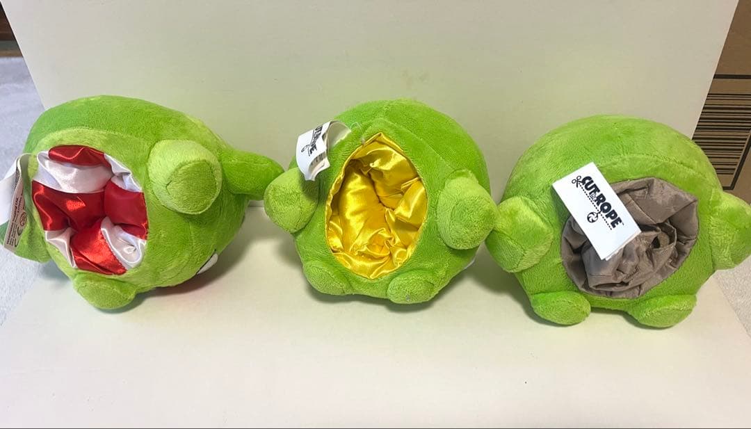 Cut the Rope オムノム Om Nom ぬいぐるみ ３点