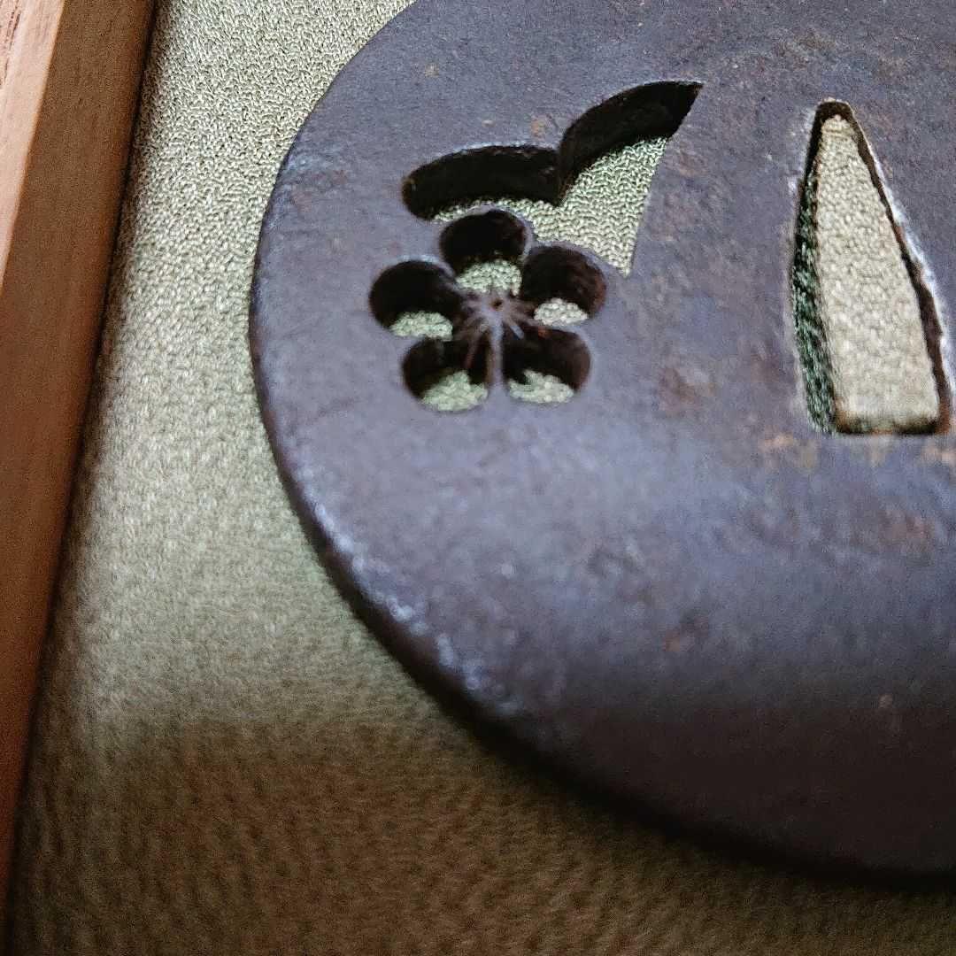 【刀匠鐔】室町～江戸期 梅花千鳥透図