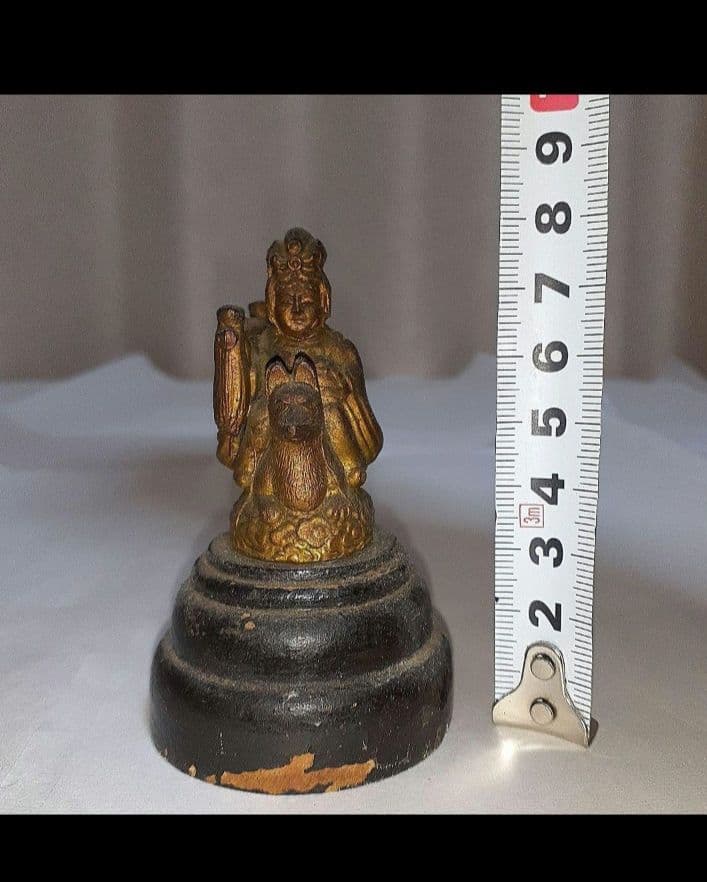 ダキニテン　仏像　古銅