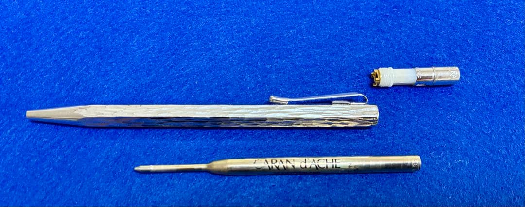 カランダッシュ　ベネシアン　ボールペン　銀張