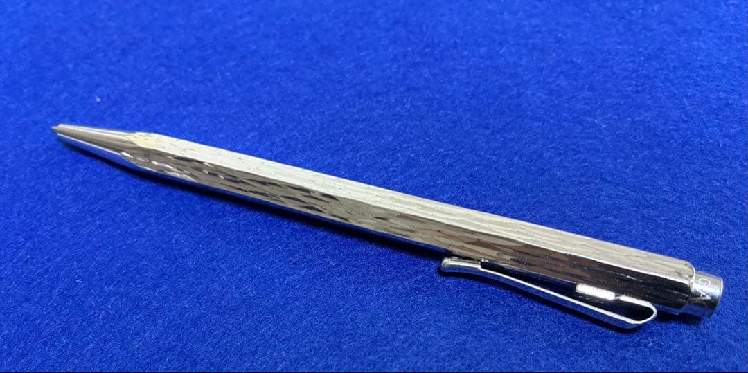 カランダッシュ　ベネシアン　ボールペン　銀張