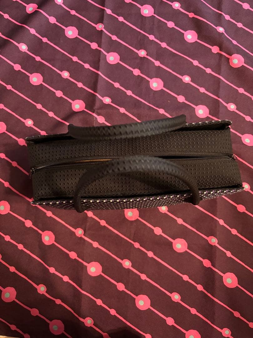 【新品購入 1度撮影のため使用 込 匿】利休バッグ 博多織 誠之輔 琥珀織 黒