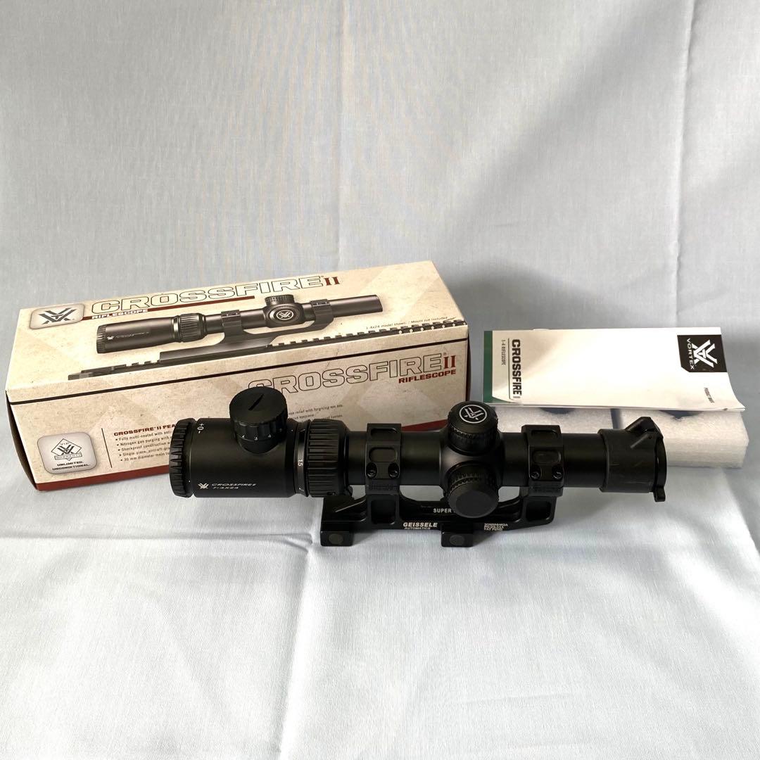 実物 VORTEX CrossfireⅡ 1-4×24 ガイズリー付