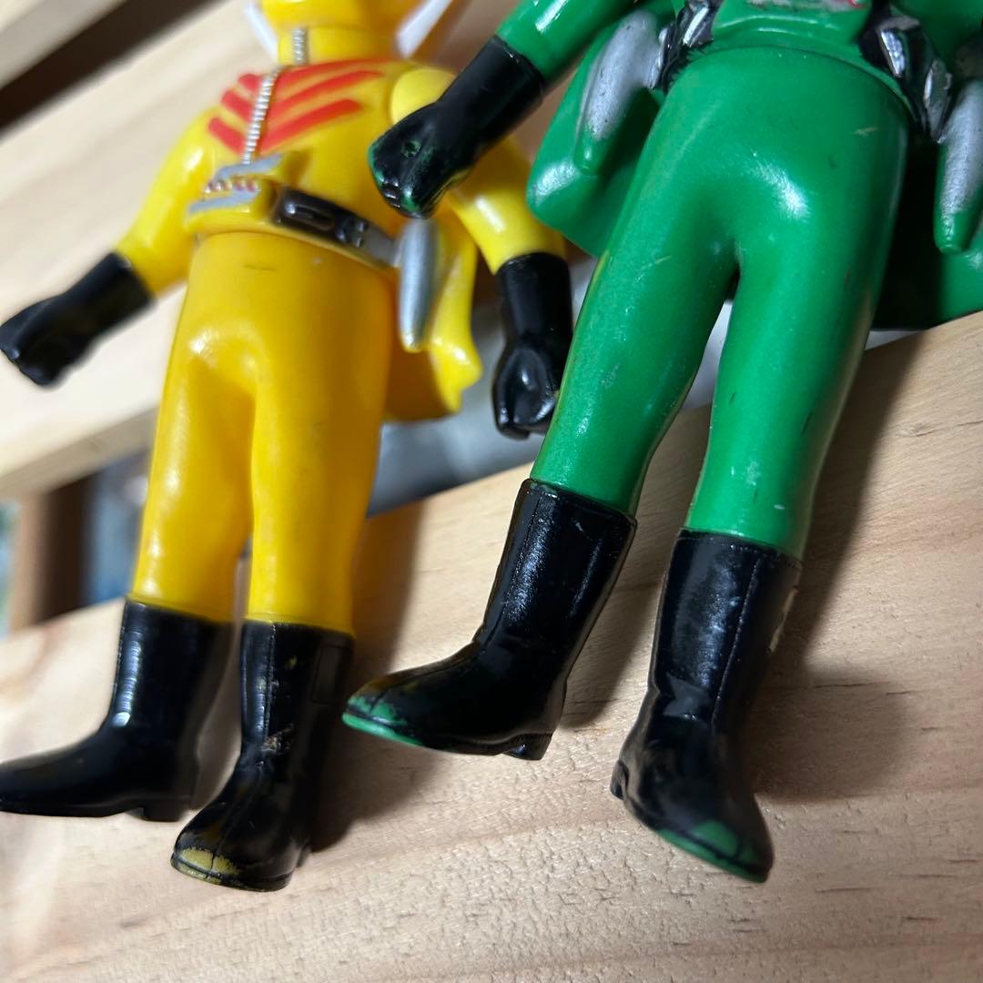 秘密戦隊ゴレンジャー　ソフビ　ポピー　5体セット　当時物　年代物