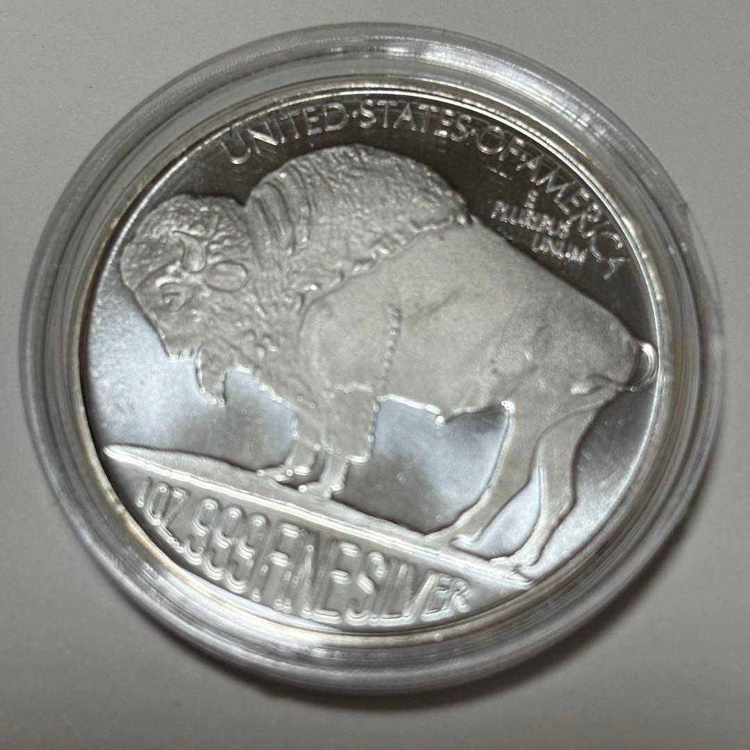 バッファロー銀貨 1オンス　純銀　インディアンヘッド　シルバー