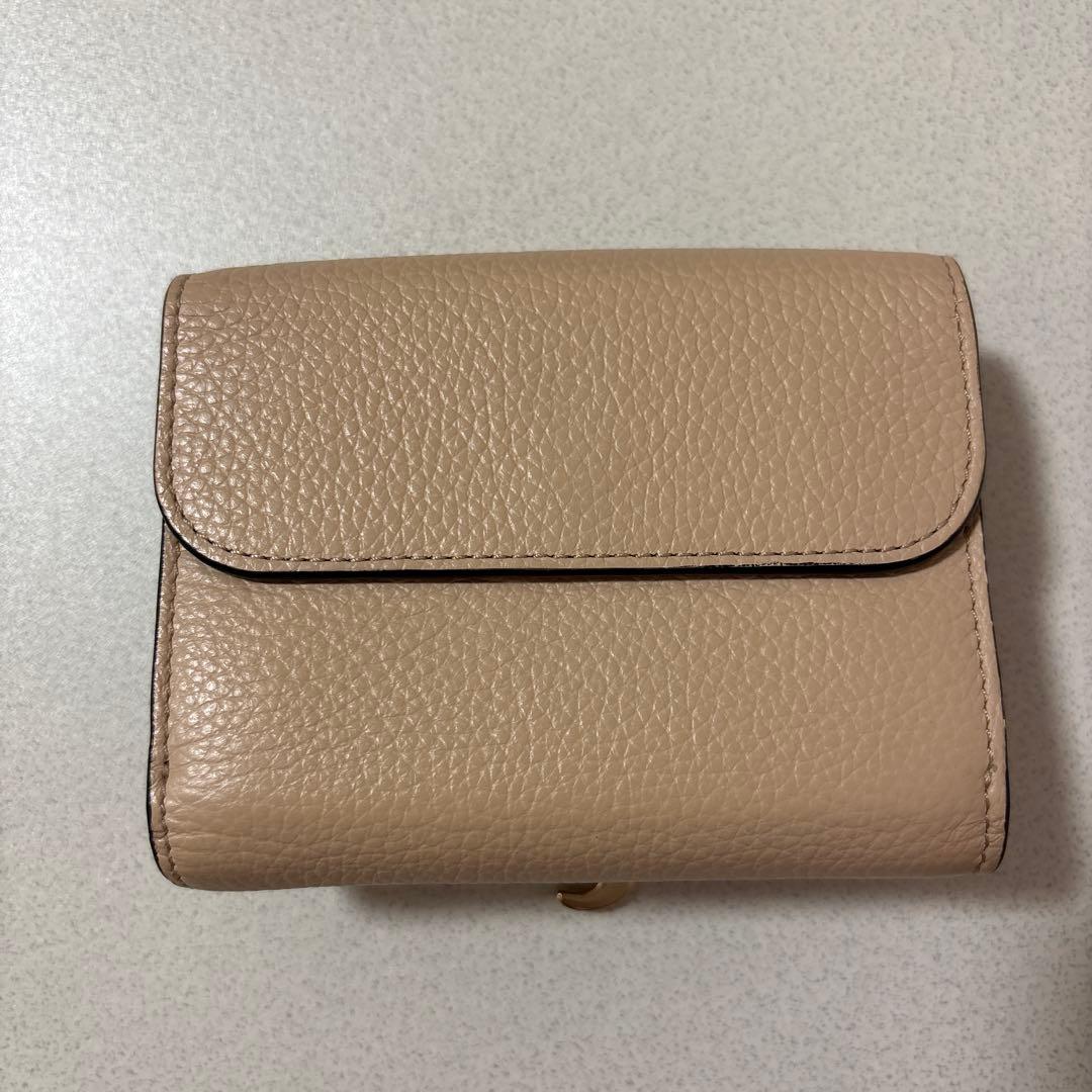 Chloé 三つ折り財布 ピンクベージュ