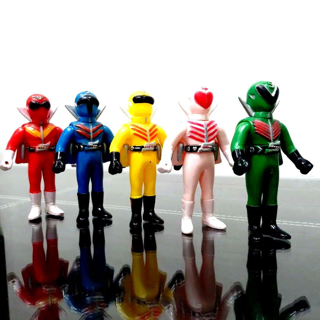 ★☆★当時物美品　ポピー　ゴレンジャー　フィギュア5体セット★☆★