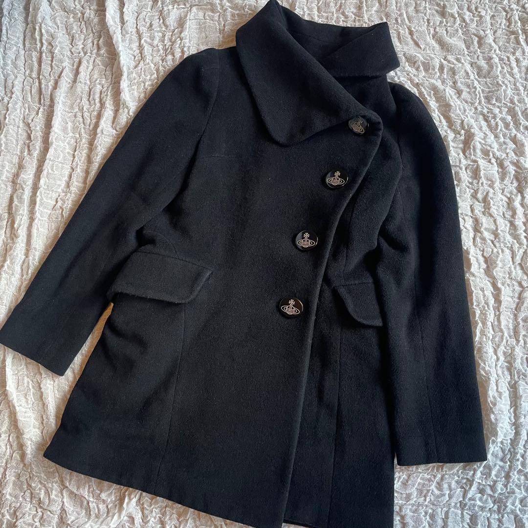 Vivienne Westwood ファーコート　オーブ　ボア　黒