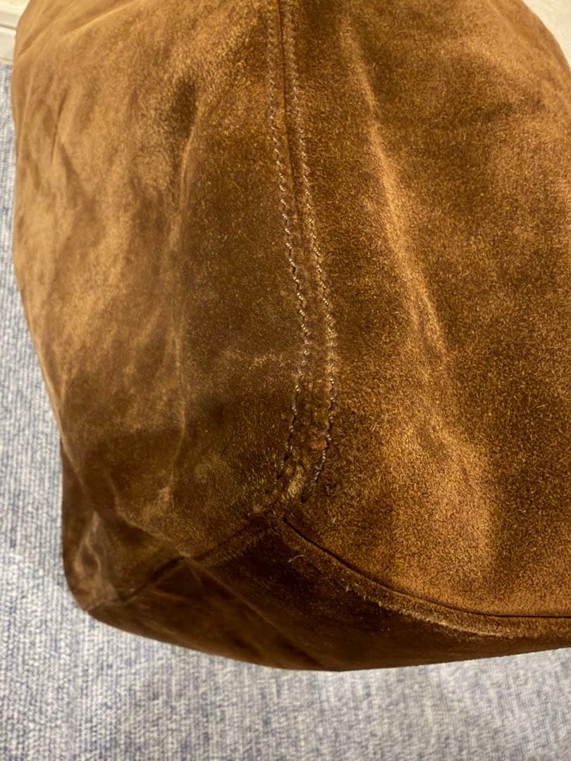 シャネル スエード×レザー ココマーク ショルダー トート フリンジ ビンテージ