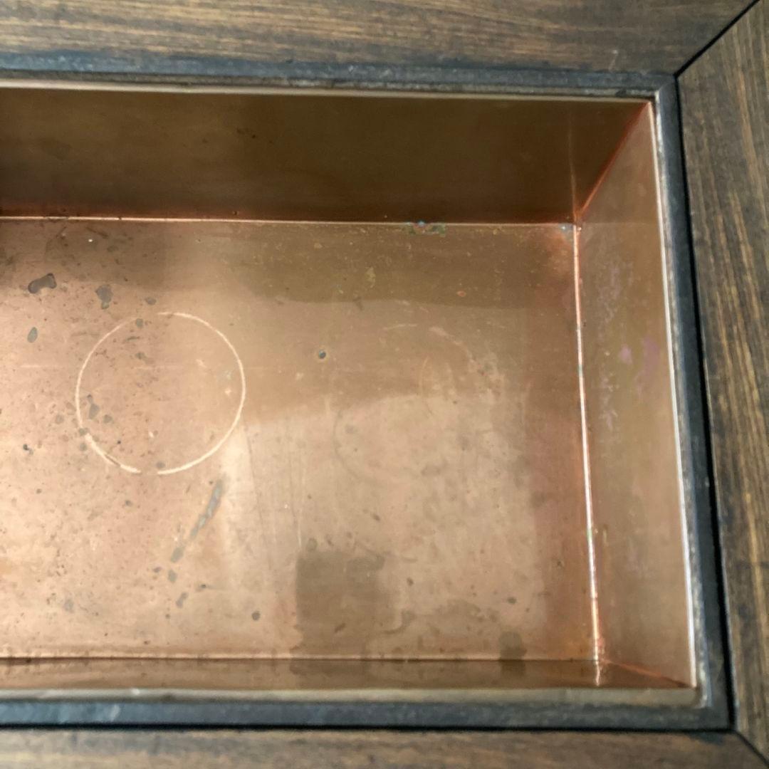 囲炉裏テーブル 時代家具 アンティーク古家具　侘び寂び ガラス 引き出し付