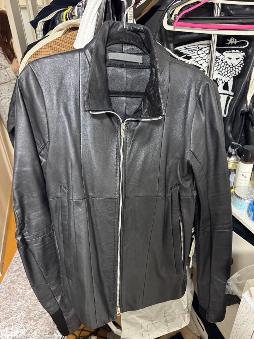 ekam シングルライダースジャケット S