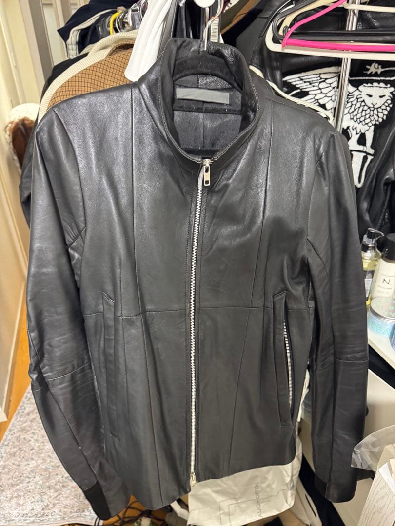 ekam シングルライダースジャケット S