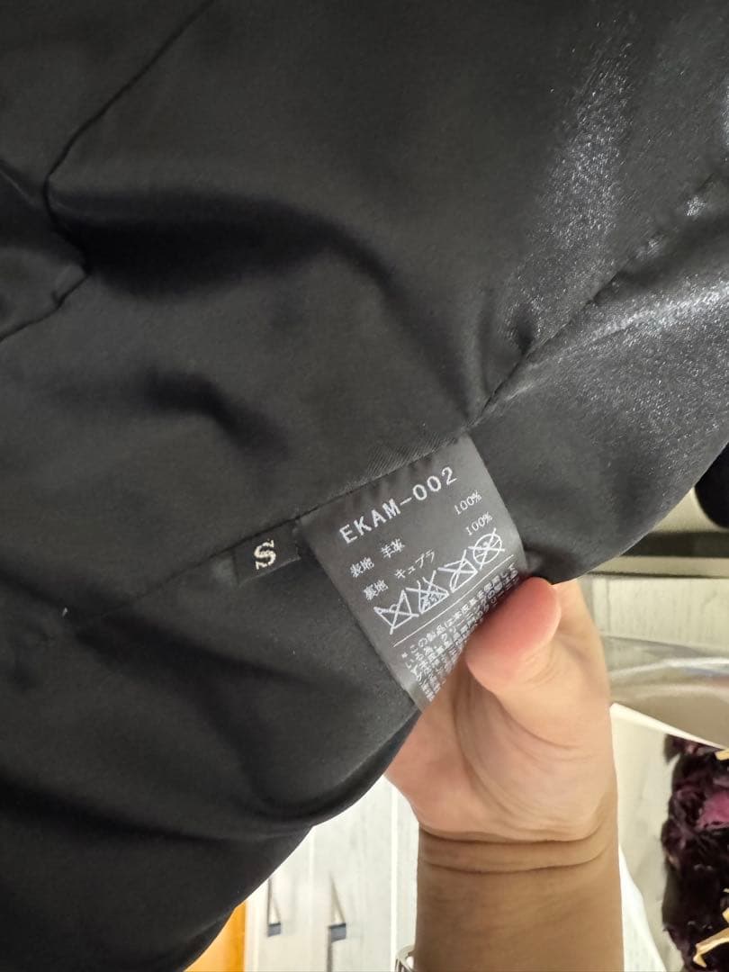 ekam シングルライダースジャケット S