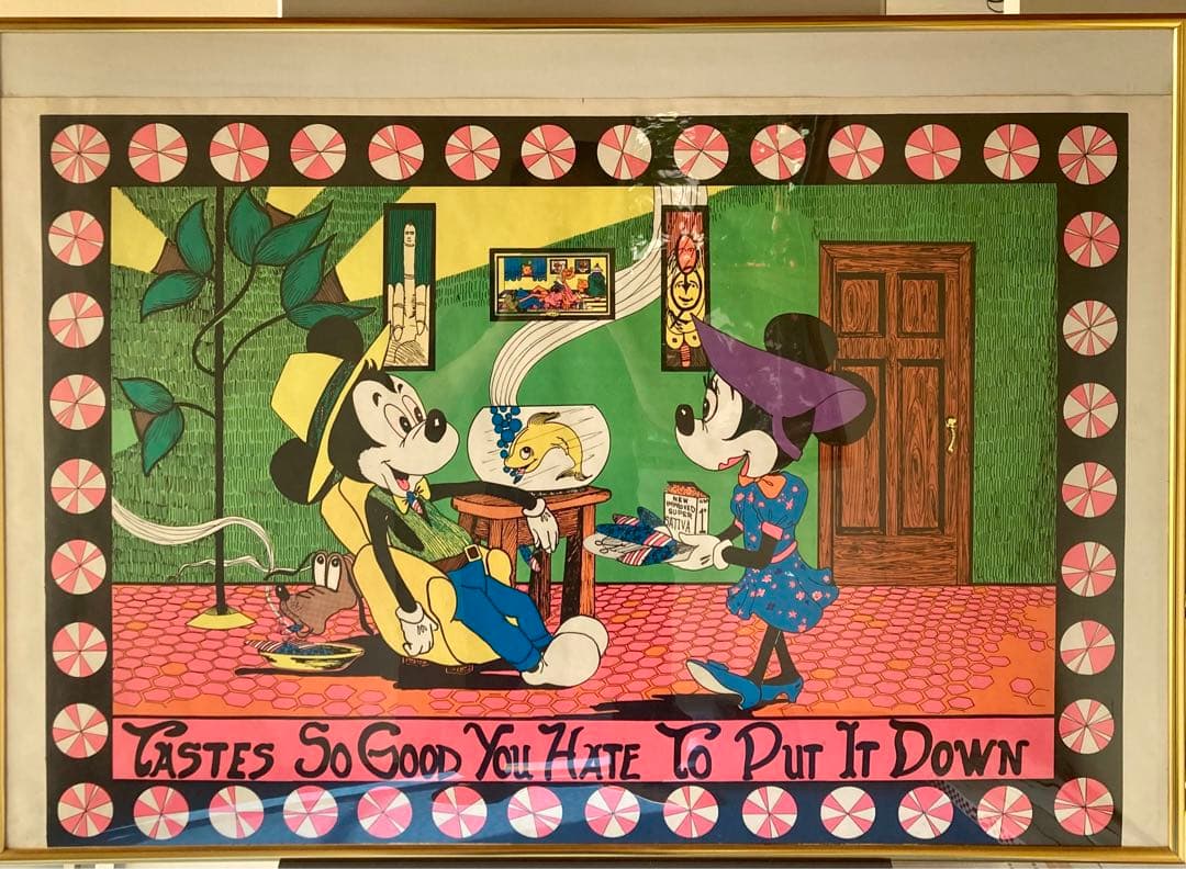 ディズニー ポスター ミッキー ミニー 1970’s ヴィンテージ