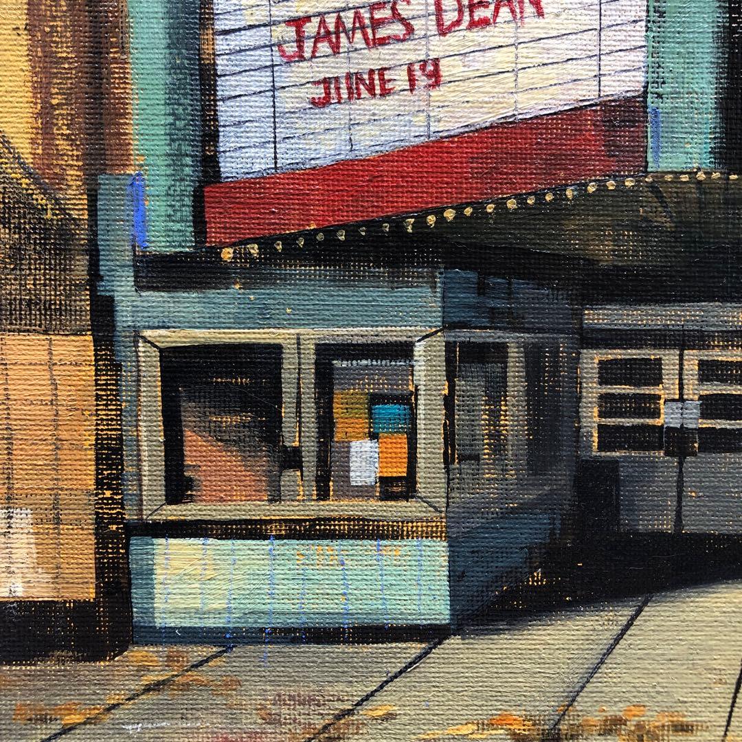 油彩『Slumbering Silver Screen』(眠る銀幕)