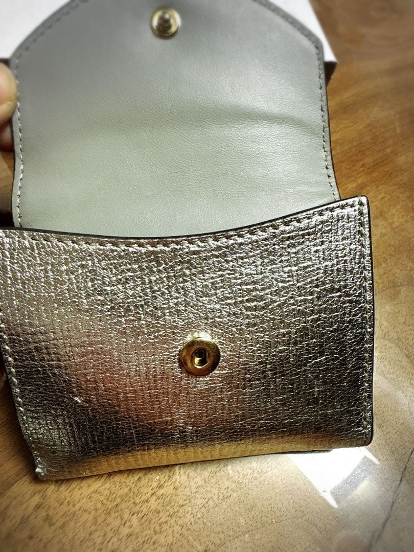 とうぶん最終値下げ　ANYA 3つ折り財布 シルバー