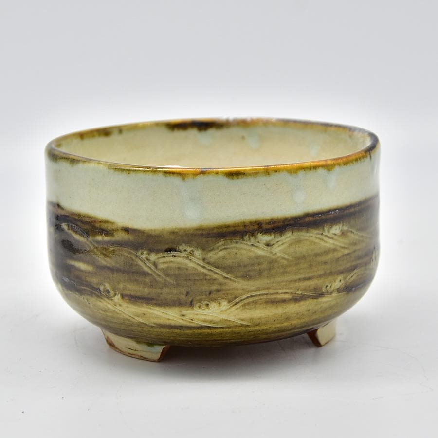 松阪萬古焼 松古窯 佐久間勝山作 火入 ひいれ 茶道具 陶器 箱入