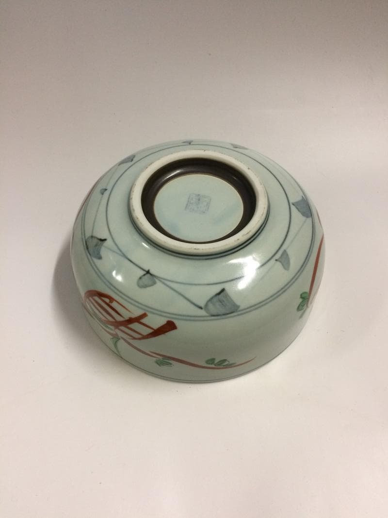 期間限定特価！　★未使用品/展示品★　 九谷焼　盛皿 / ポピー