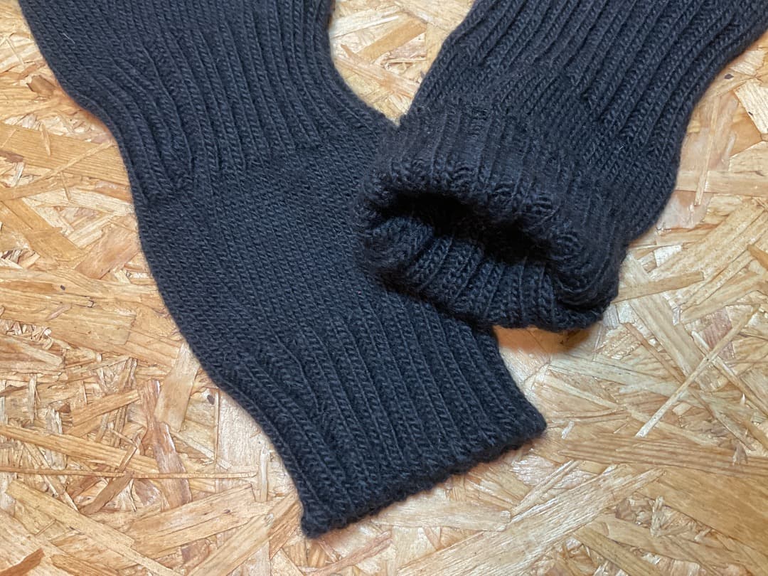 DIOR HOMME 07AW エディスリマン期 ウール アームウォーマー 黒