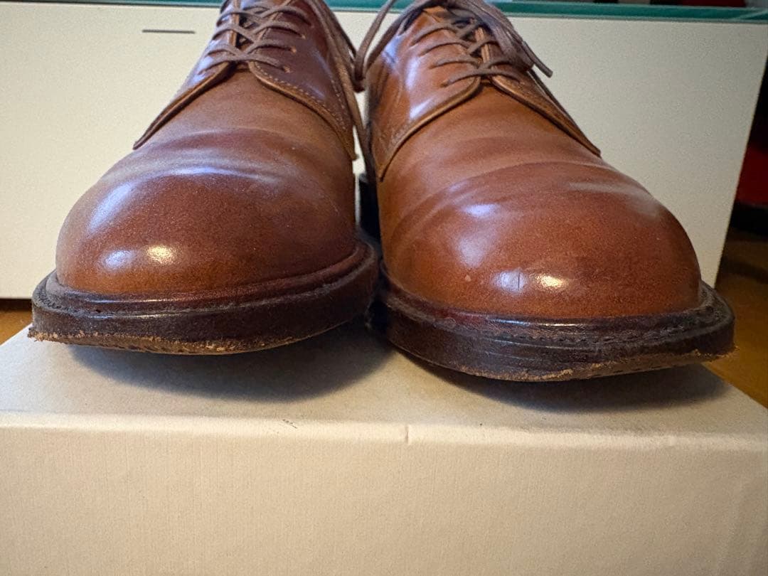 HIROSHI TSUBOUCHI プレーントゥ　コードバン　cognac /7