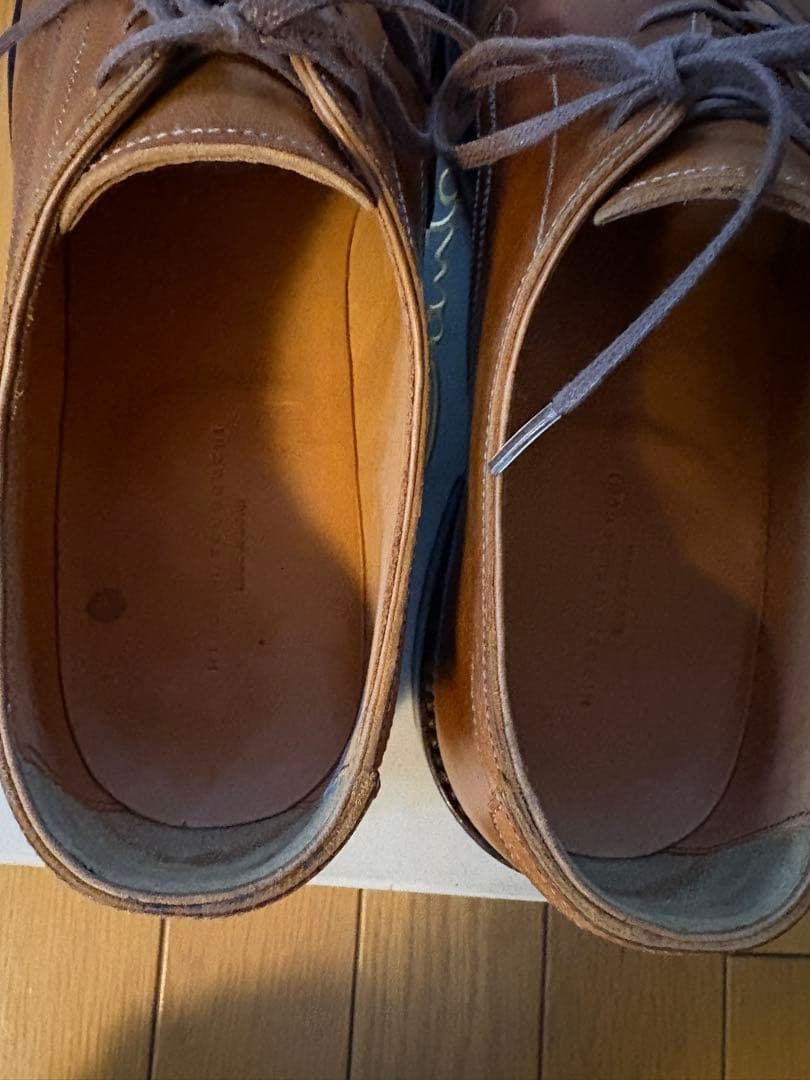 HIROSHI TSUBOUCHI プレーントゥ　コードバン　cognac /7