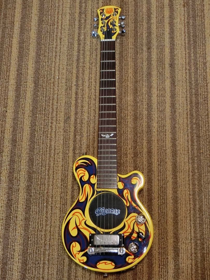 Pignose PGG-200 Tribal Yellow 3ノブ ミニギター