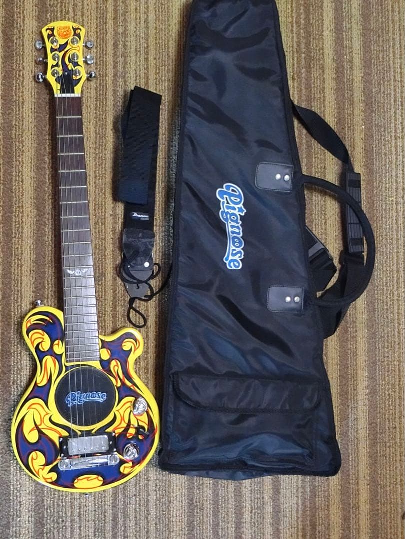 Pignose PGG-200 Tribal Yellow 3ノブ ミニギター