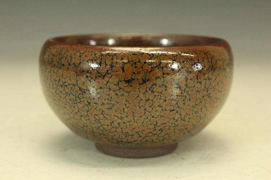 中国美術 油滴天目 在銘 碗 φ8.8cm(LC511)