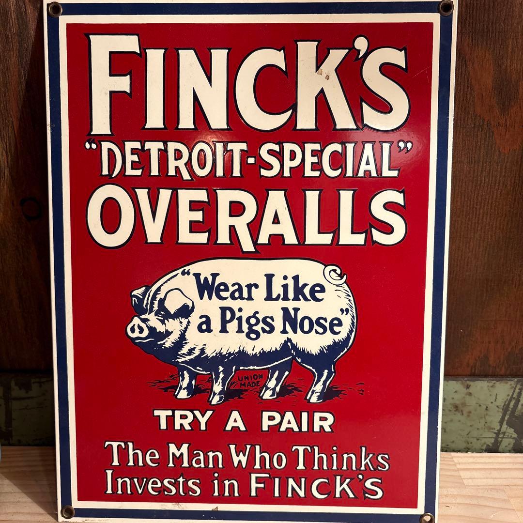 Finck's 復刻　サイン　看板　LEE