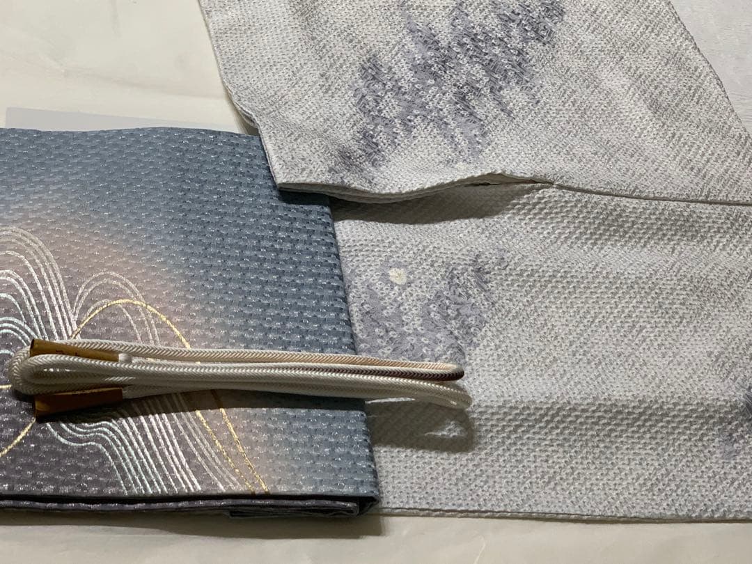 12/28までセール 藤娘きぬたや 証紙 夢かのこ 総絞り 未使用 しつけ付き