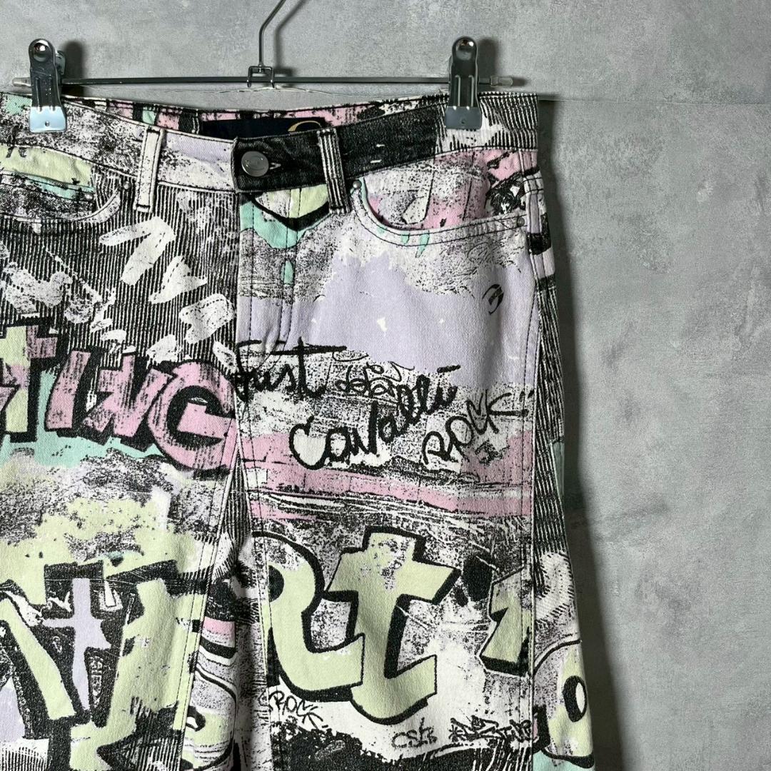 JUSTcavalli グラフィックデザイン デニムスカート N1635