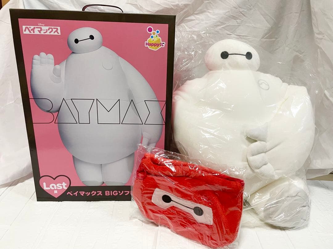 Happyくじ ベイマックス ぎゅっとハグ！ぬいぐるみ BIGソフビフィギュア