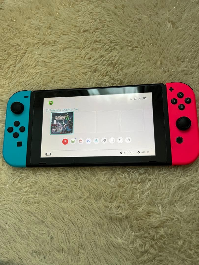 Nintendo Switch 本体とジョイコンのみです。