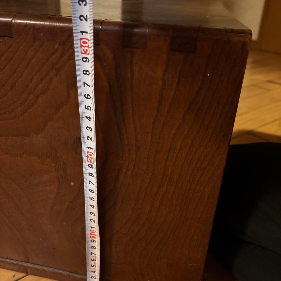 木製文机 引き出し付き 約80cm