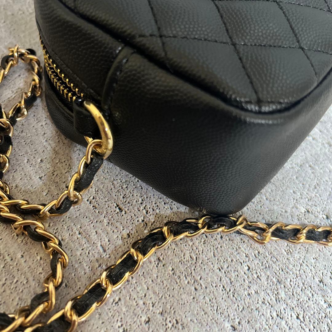 【新品未使用】CHANEL ブラック レザー ショルダーバッグ