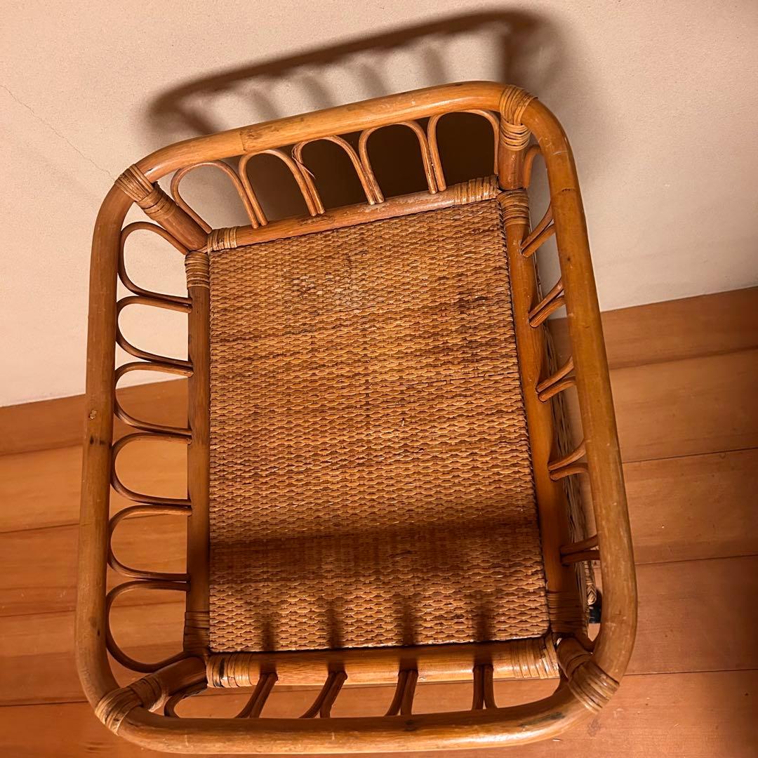 ラタン　ランドリーチェスト　棚