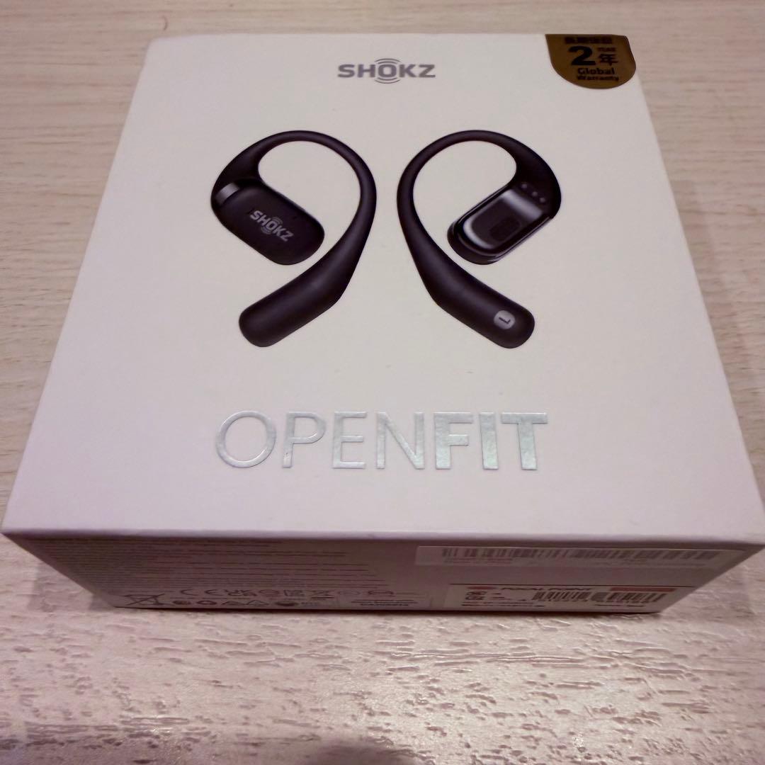 SHOKZ OPENFIT ブラック 骨伝導イヤホン