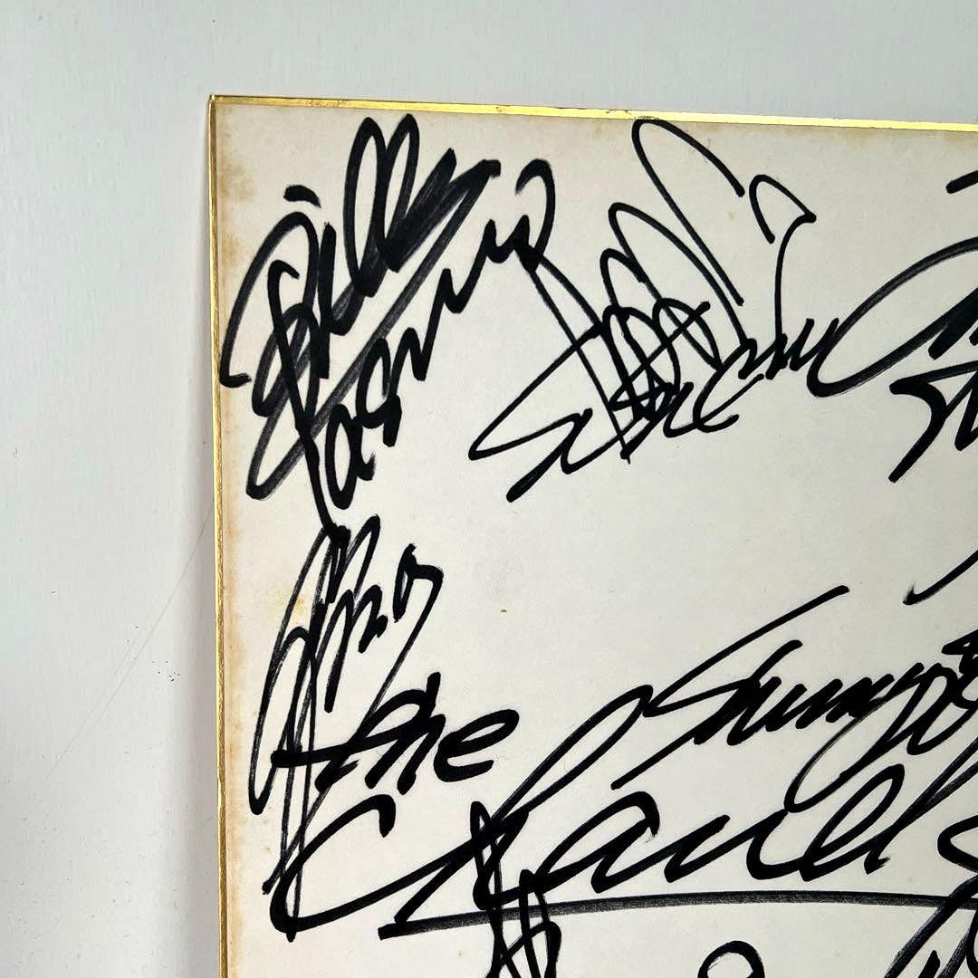 シャネルズ　直筆サイン色紙