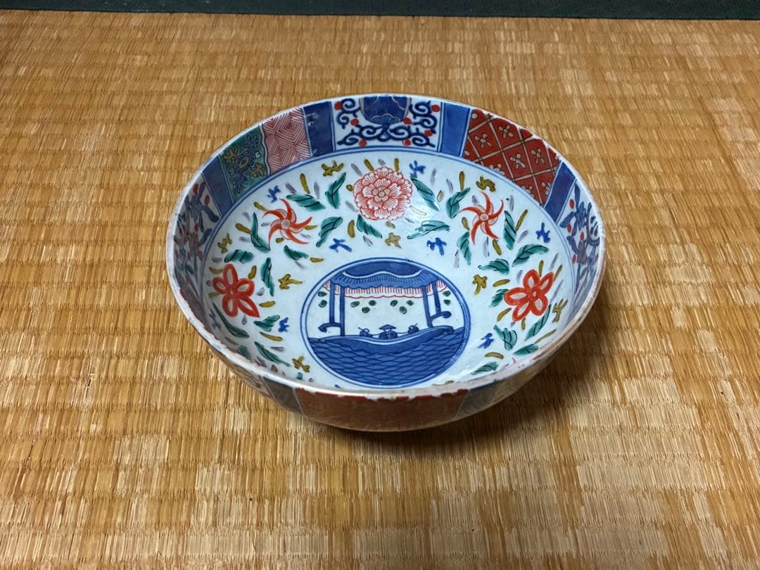 古伊万里 金彩 色絵 【太明萬暦年製】深鉢 盛鉢 丸鉢 中国 時代物