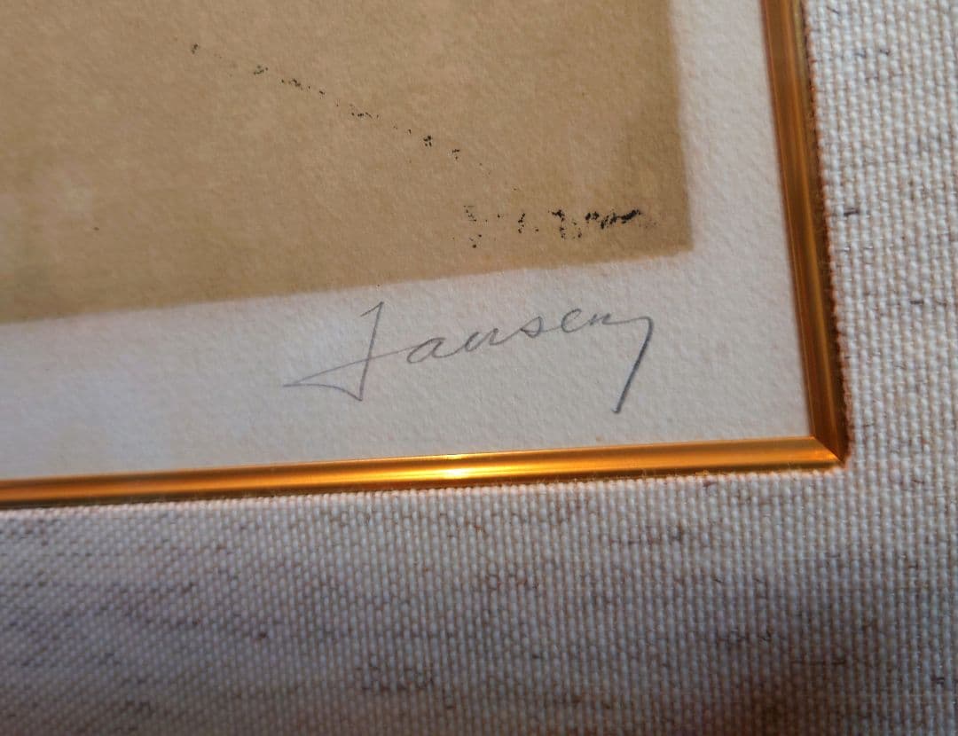 ジャン・ジャンセン タイトル/年代不明 リトグラフ